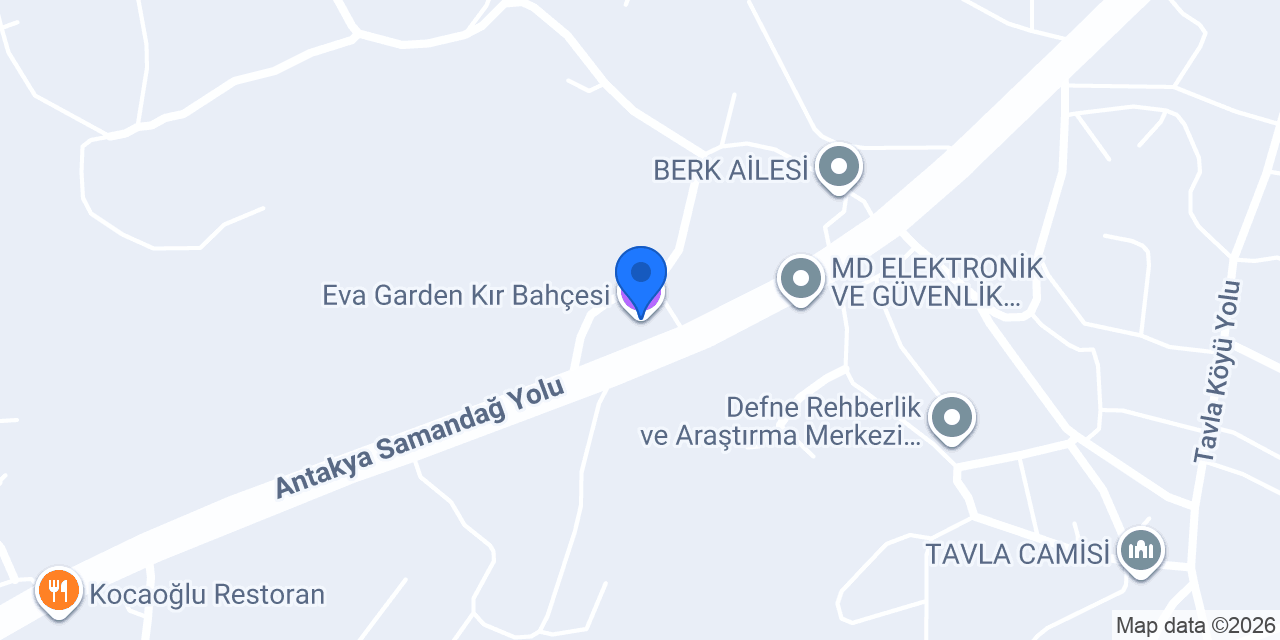 Eva Garden Kır Bahçesi konumu