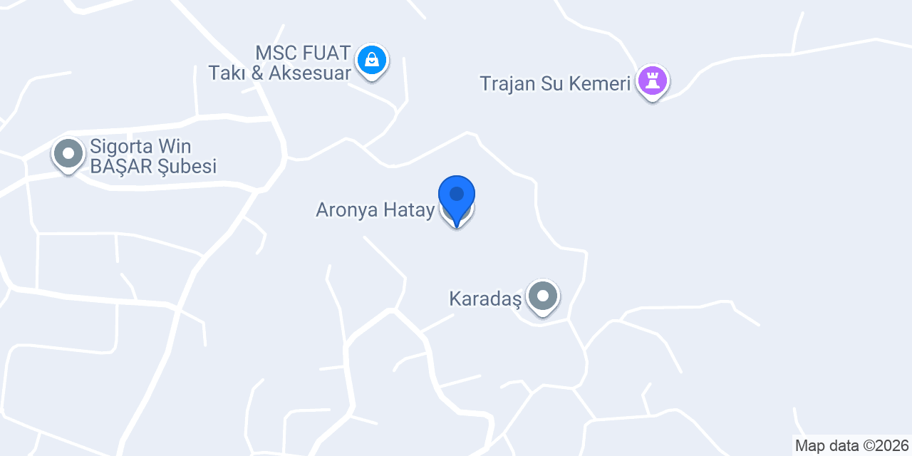 Aronya Hatay konumu