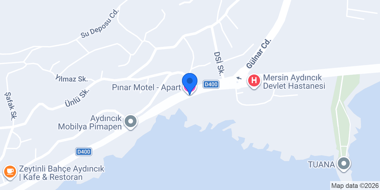 Pınar Motel - Apart konumu