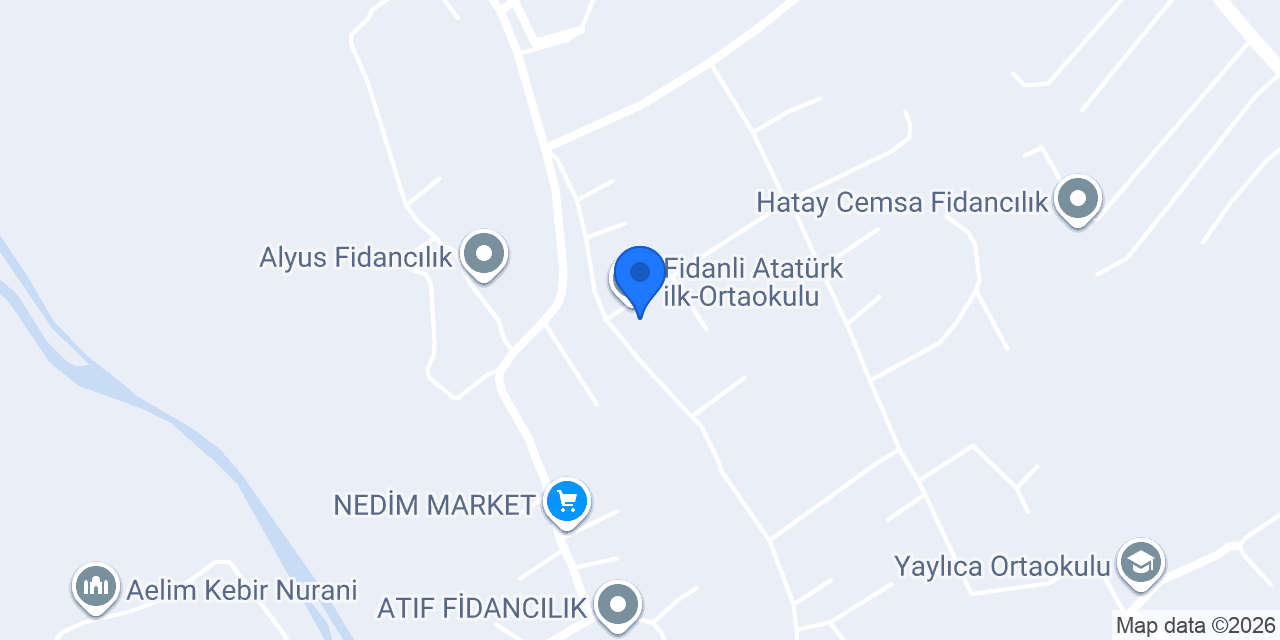 Fidanli Atatürk ilk-Ortaokulu konumu