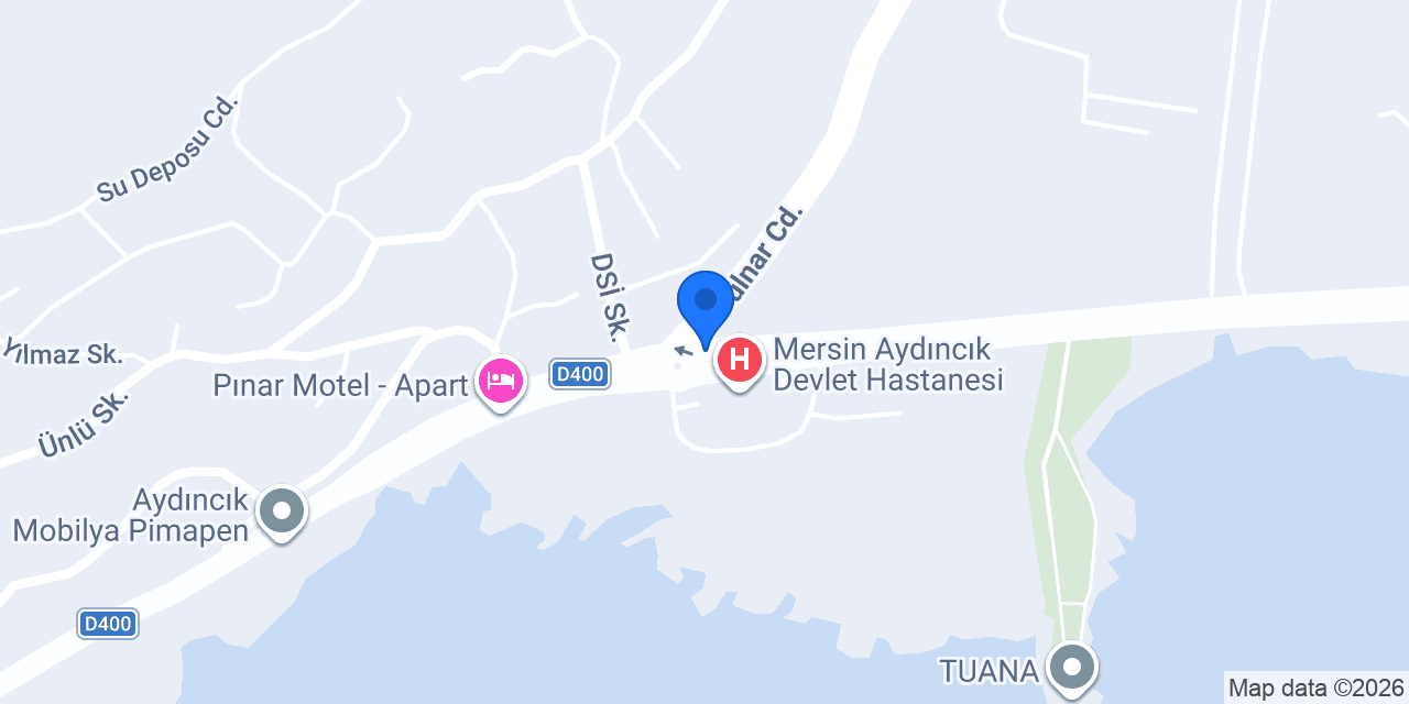 Aydıncık İlçe Nüfus Müdürlüğü konumu