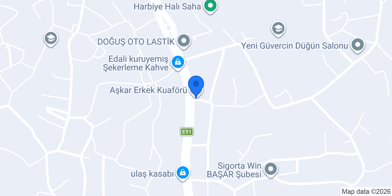 Aşkar Erkek Kuaförü konumu