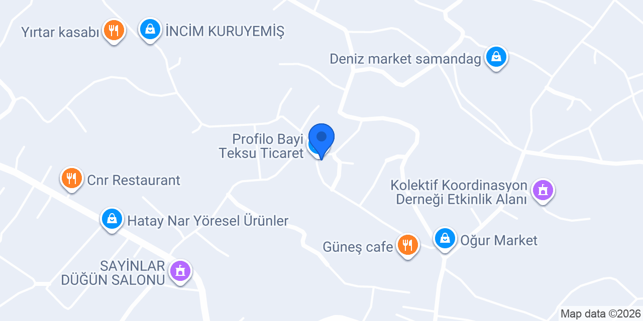 Profilo Bayi Teksu Ticaret konumu