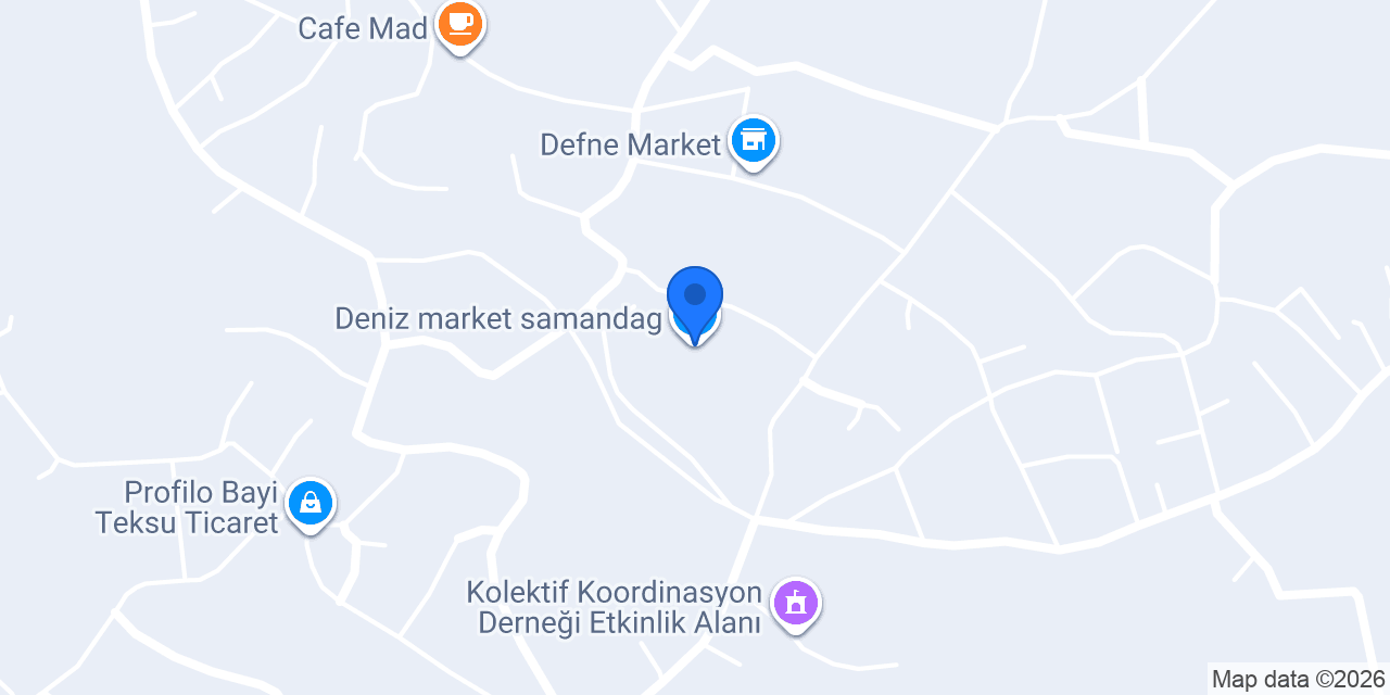 Deniz market samandag konumu