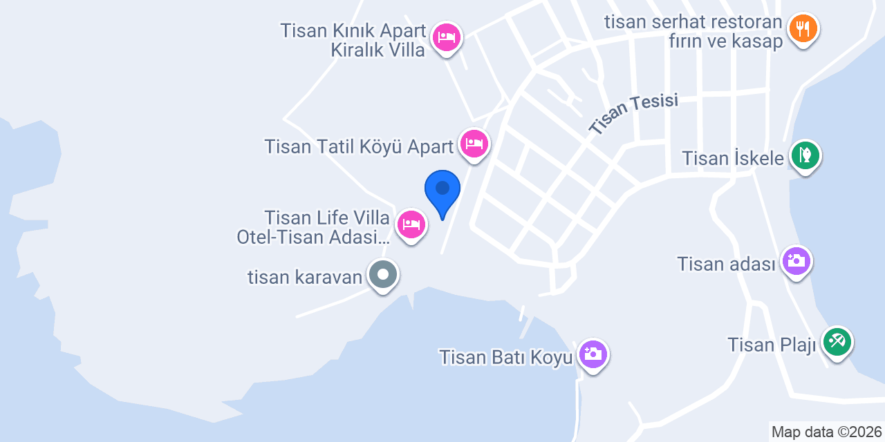 Tisan Güneş Konaklama konumu