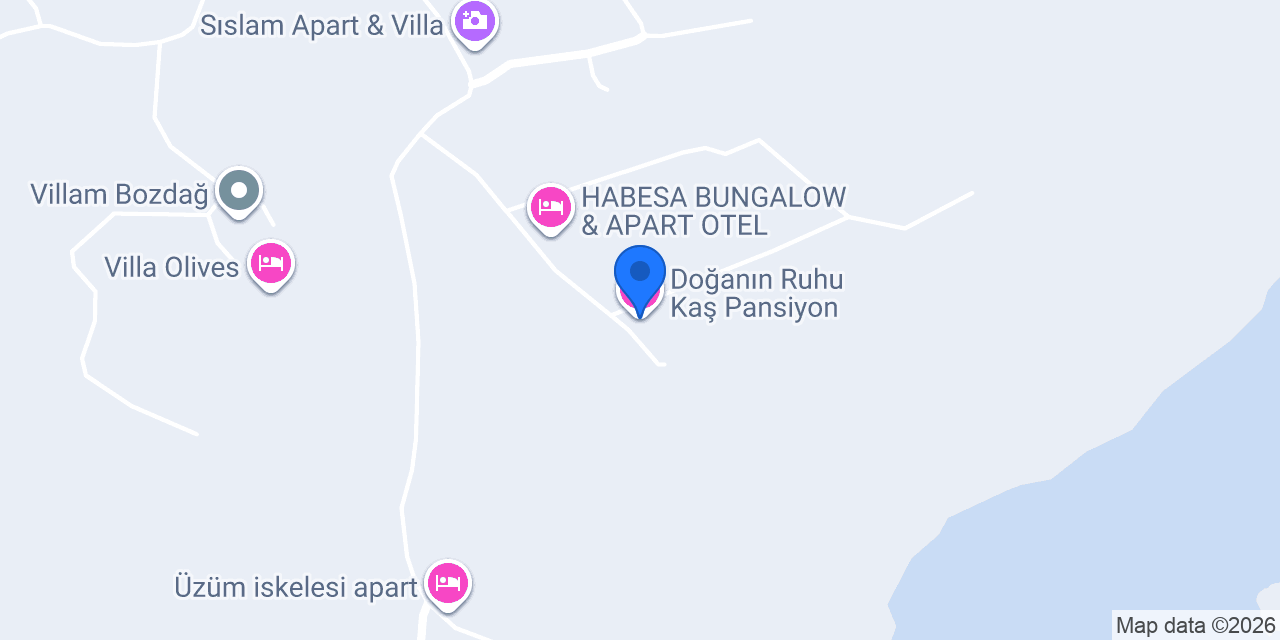 Doğanın Ruhu Kaş Pansiyon konumu