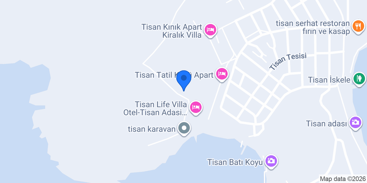 Tisan Ada Pansiyon konumu
