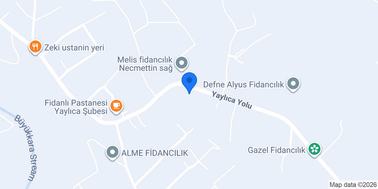 Hatay RIZIK fidancilik Semir demir konumu