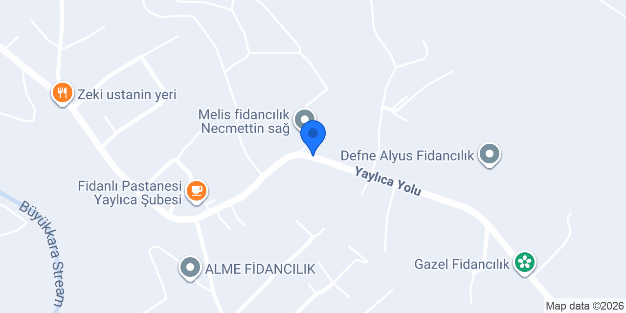 Hatay Rızık Fidancılık BURÇİN DEMİR konumu