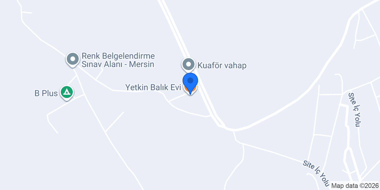 Yetkin Balık Evi konumu