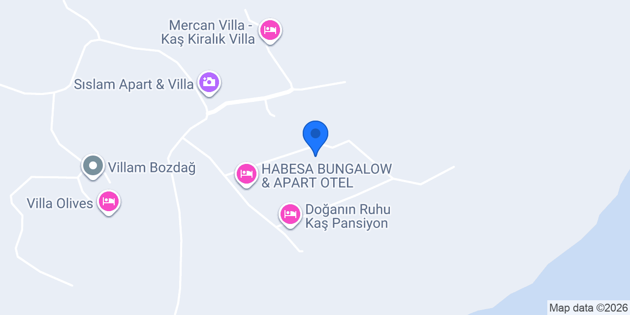 Villa HABESA pansiyon konumu