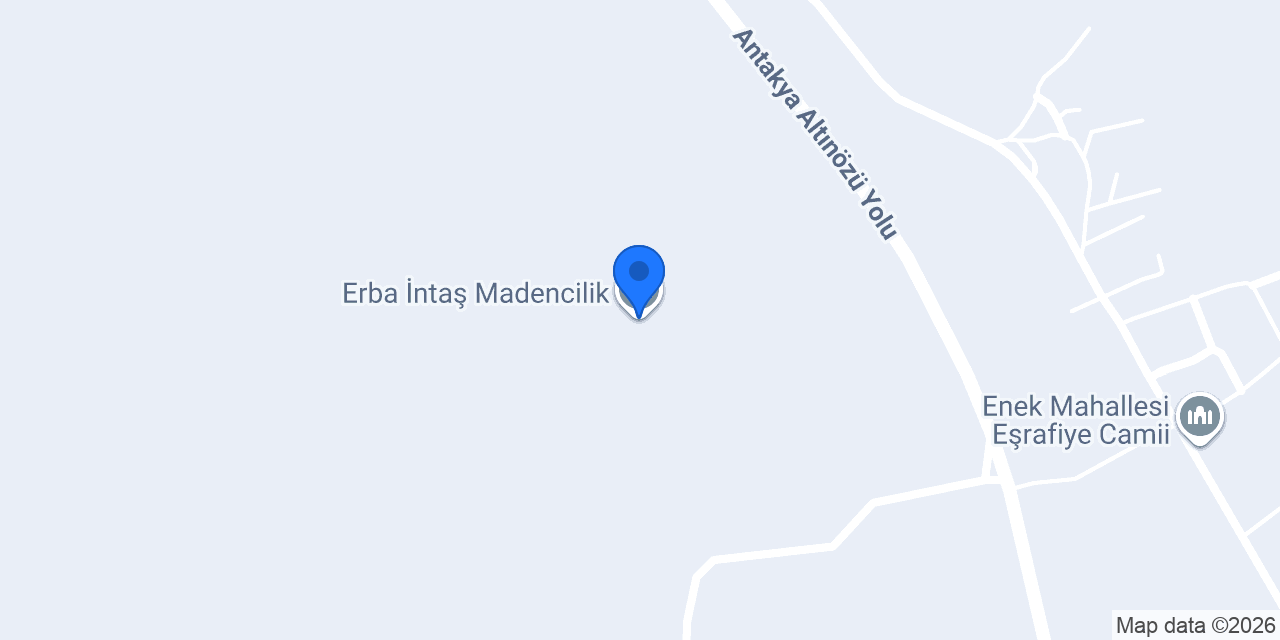 Erba İntaş Madencilik konumu
