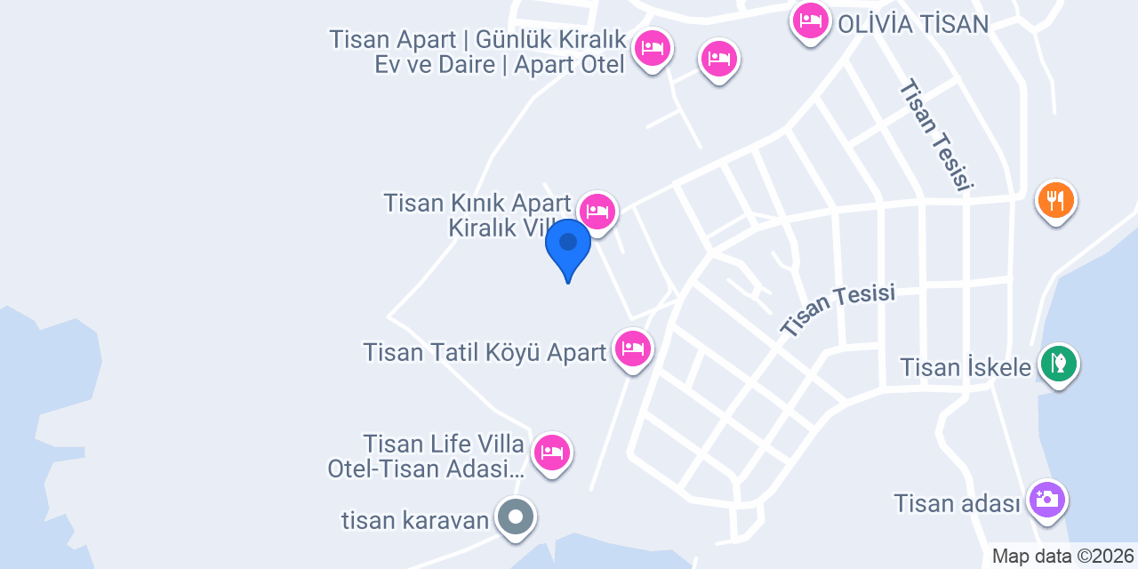 Tisan Kiralık Ev Daire Dubleks konumu