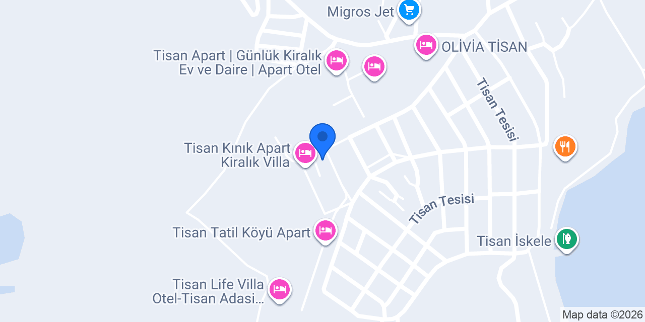 TİSAN YAZ APART konumu