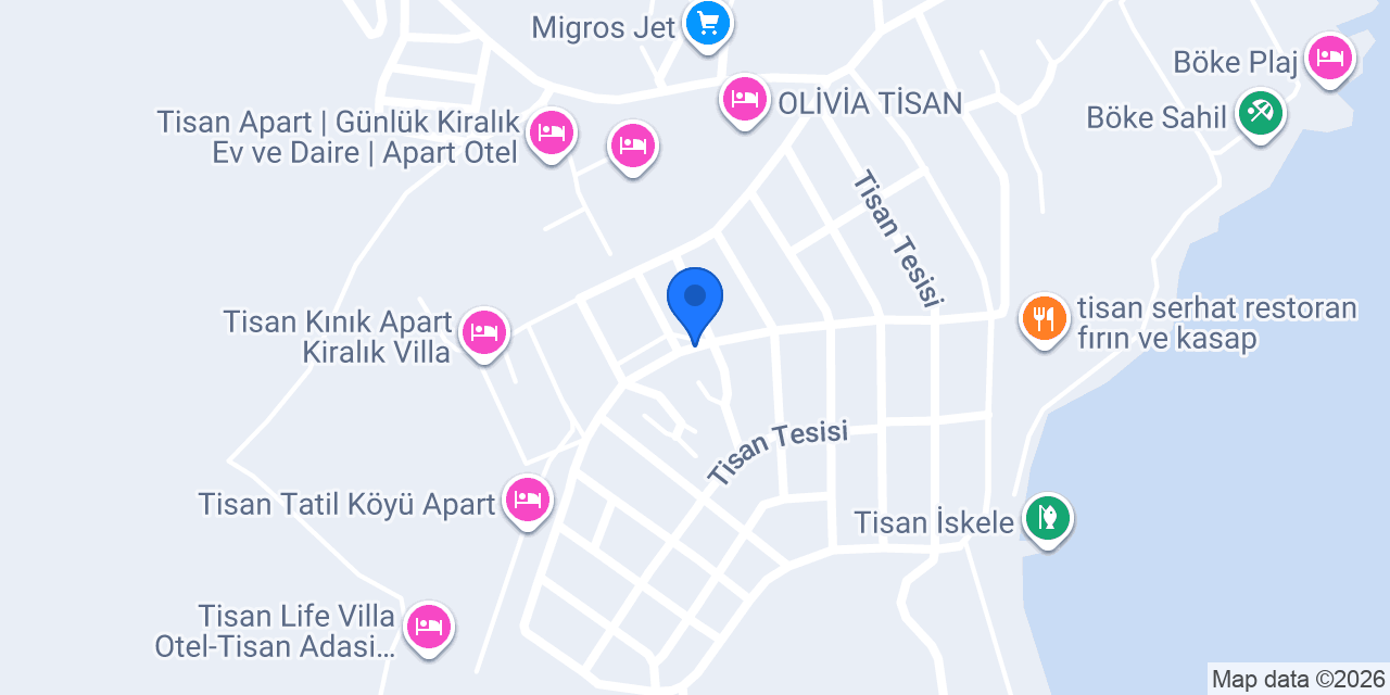 Tisan Kiralık konumu