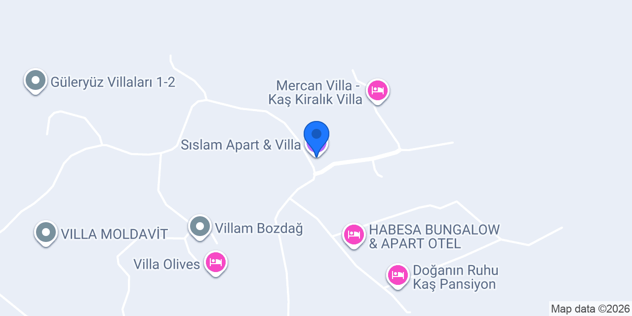 Sıslam Apart & Villa konumu