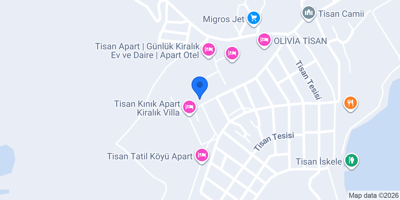 Tisan Aura Otel konumu