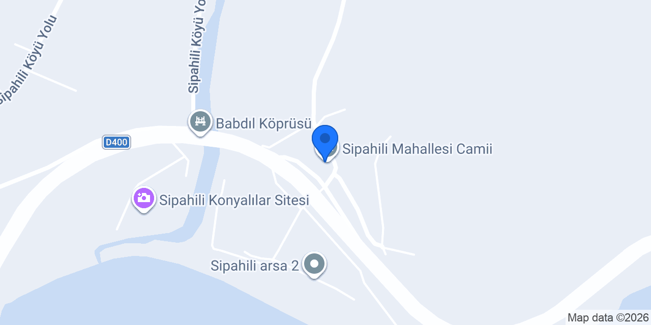 Sipahili Mahallesi Camii konumu
