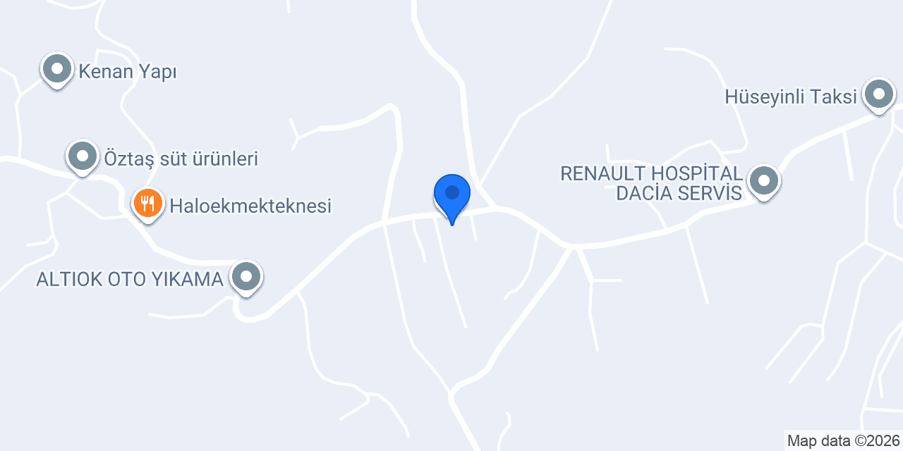 Hüseyinli İlkokulu konumu