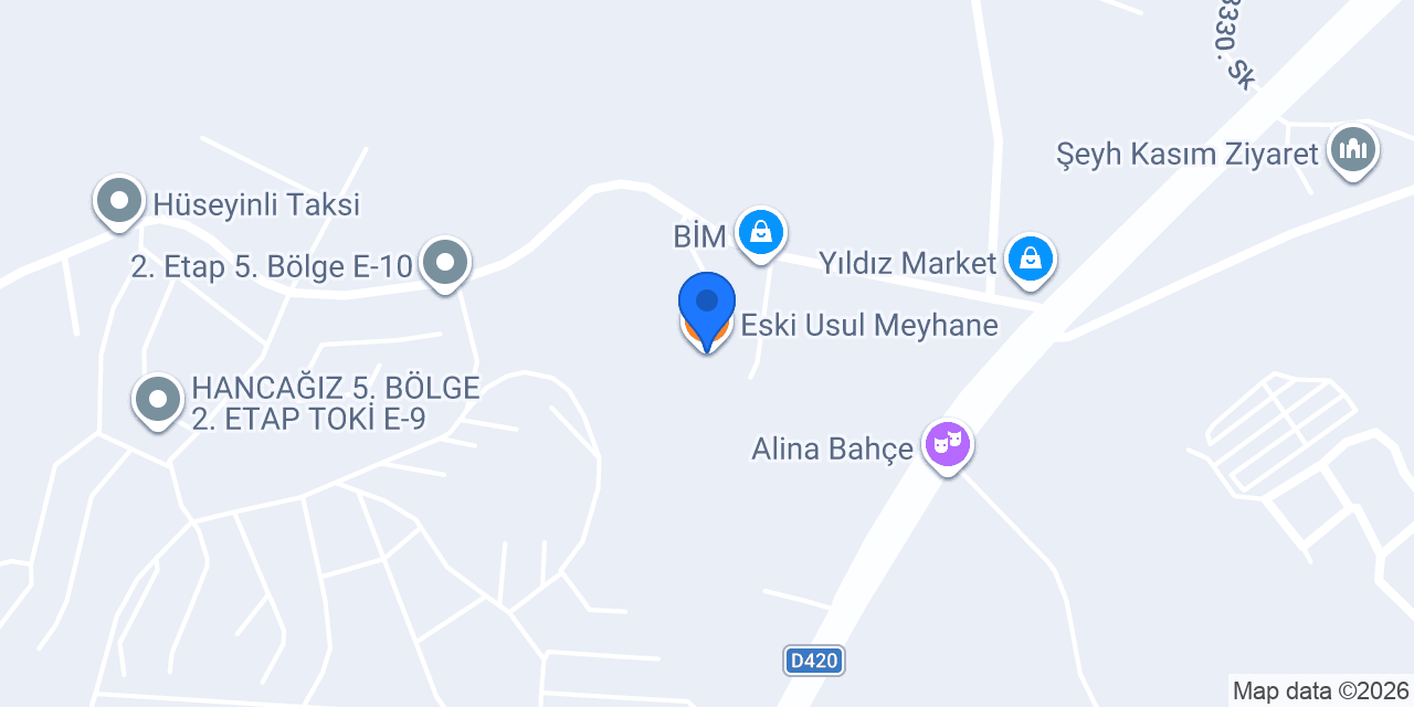 Eski Usul Meyhane konumu