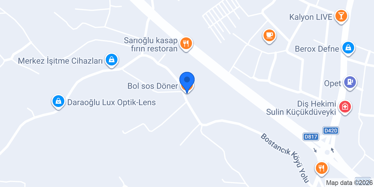 Bol sos Döner konumu