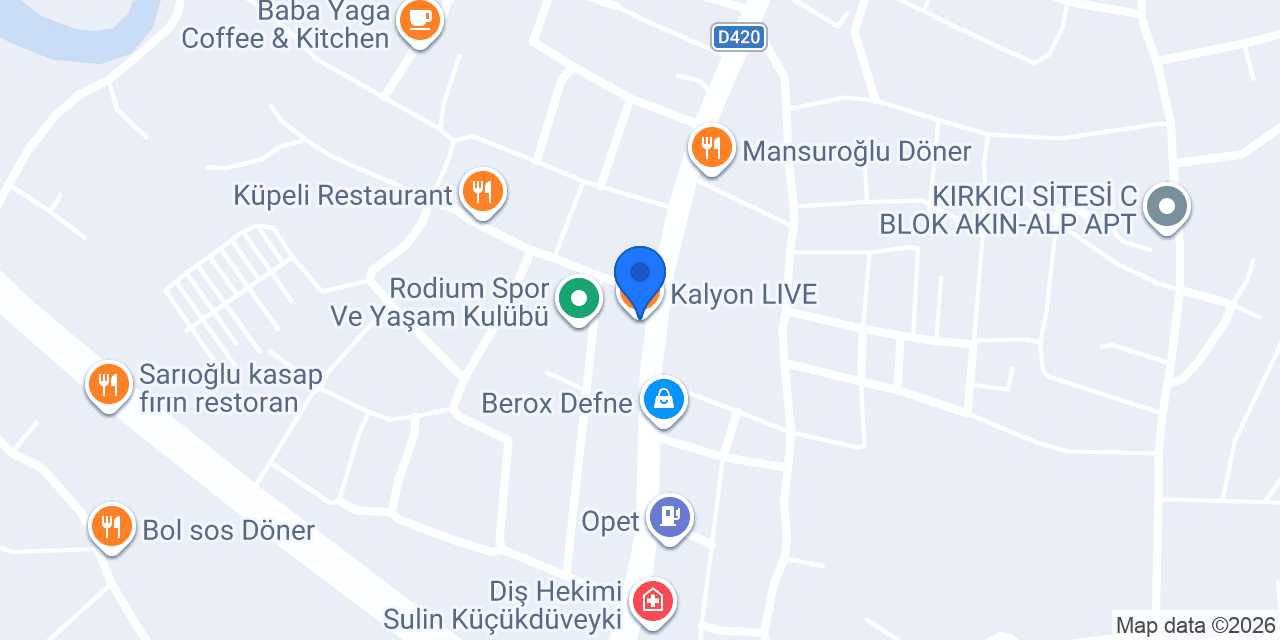 Kalyon LIVE konumu