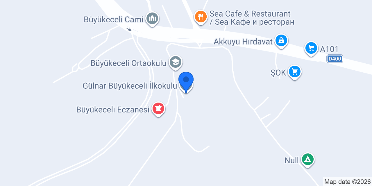 Gülnar Büyükeceli İlkokulu konumu