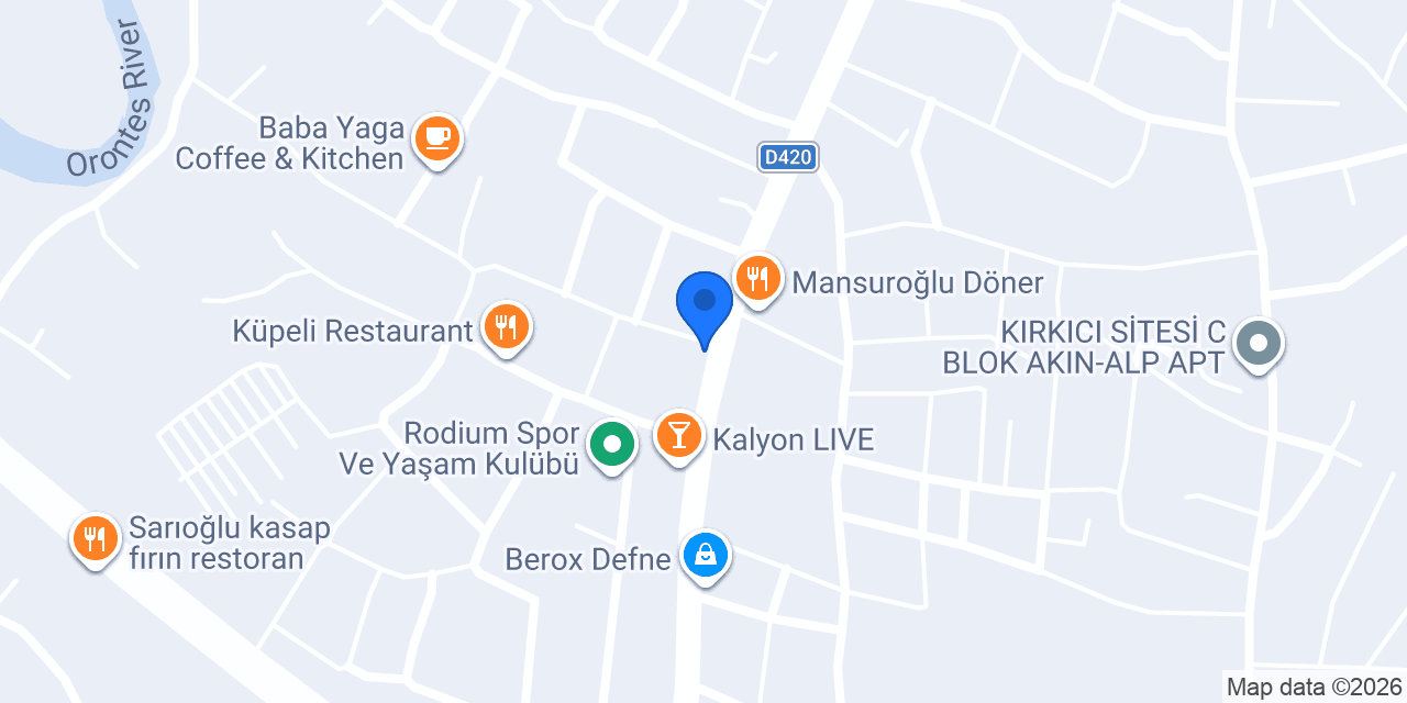 VİSAM HATAY ANTAKYA ÖZEL SERVİS DOĞAL ISI HASAN DUMAN konumu