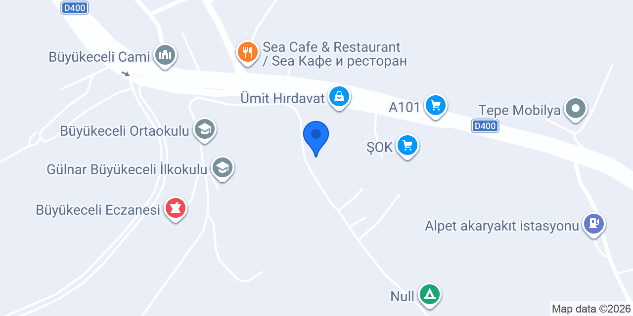 Aksöz Vinç konumu