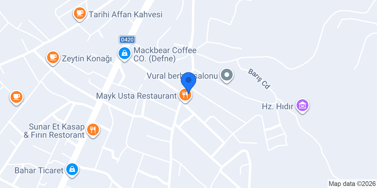 AGÂH Restaurant konumu