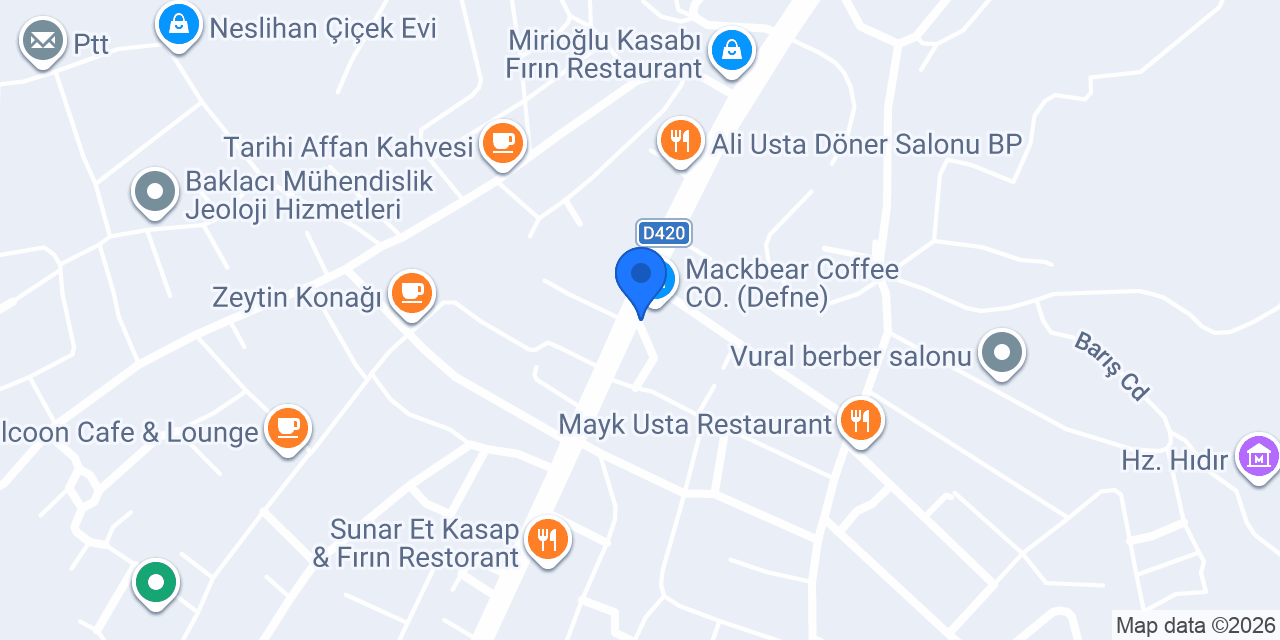 HATAY DEFNE TAKSİ konumu