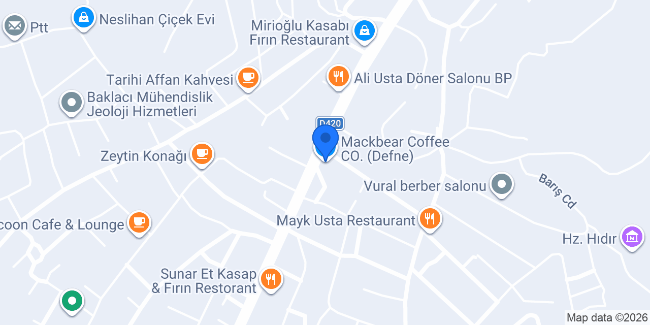 Mackbear Coffee CO. (Defne) konumu
