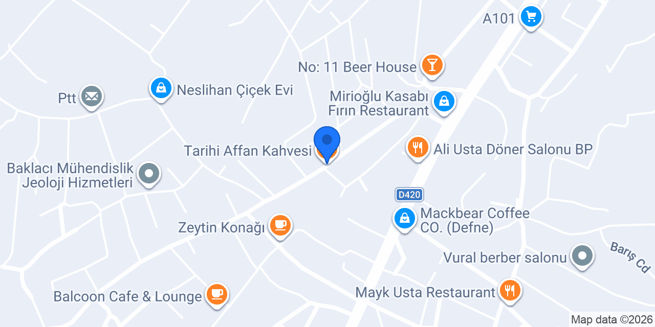 Tarihi Affan Kahvesi konumu