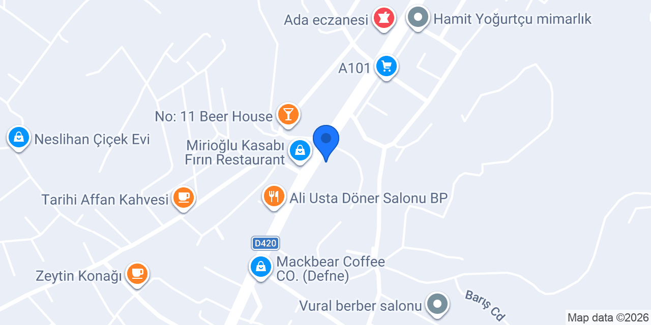 Asis Rent A Car -HATAY ANTAKYA konumu