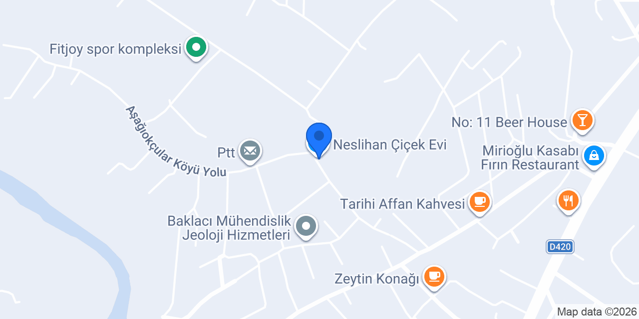 Neslihan Çiçek Evi konumu