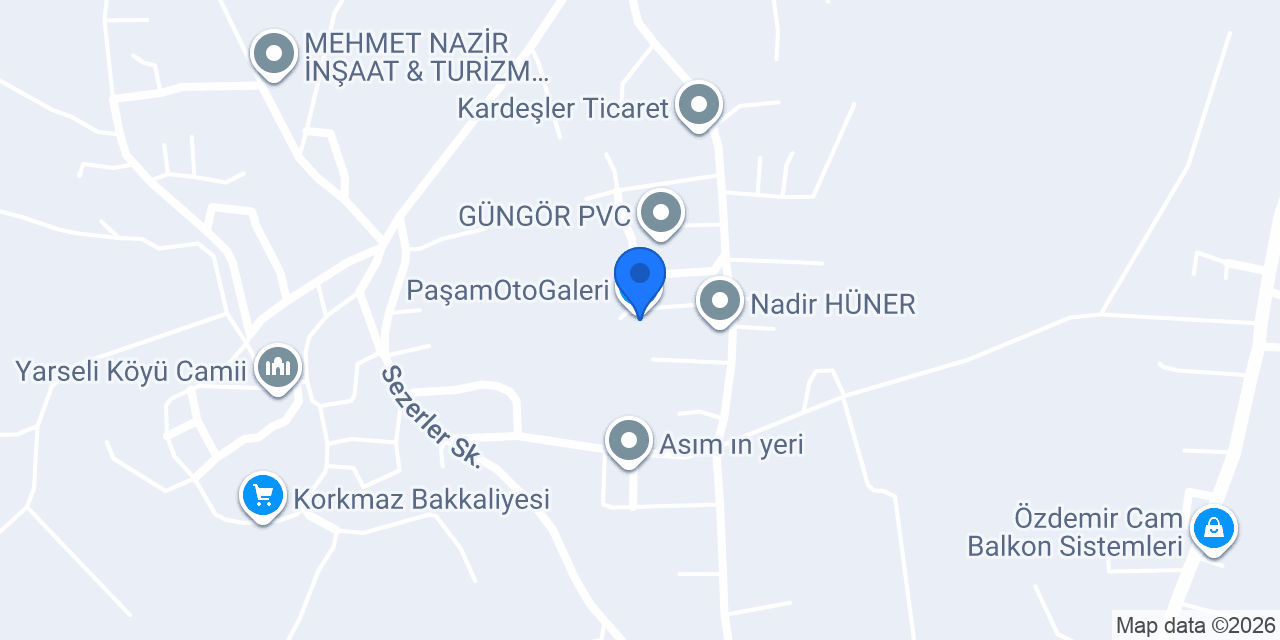 PaşamOtoGaleri konumu
