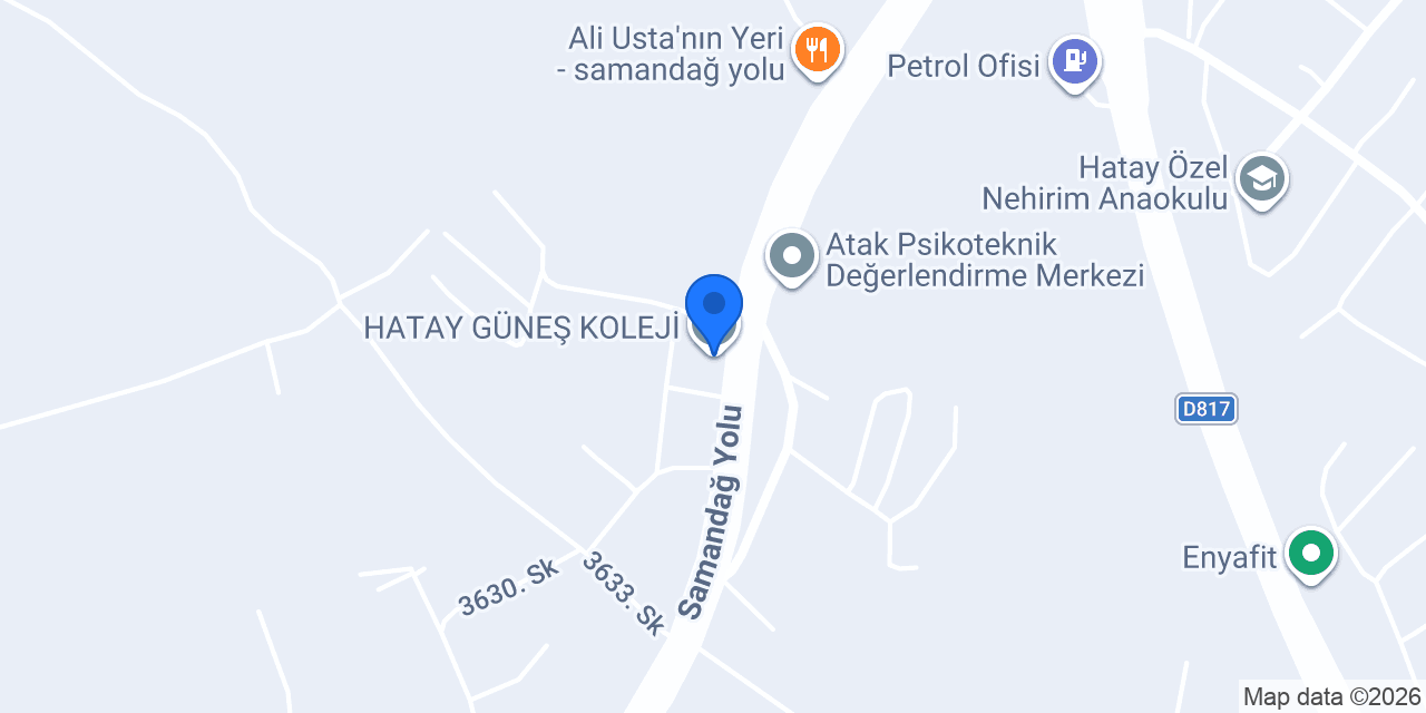 HATAY GÜNEŞ KOLEJİ konumu