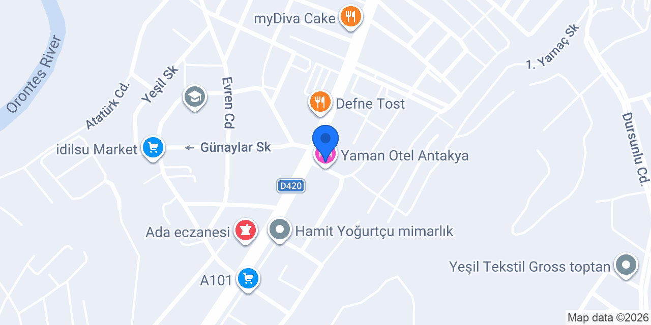 Gişe Antakya konumu