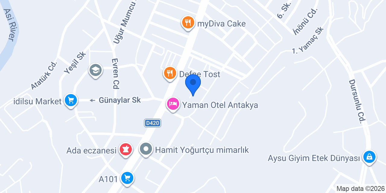 Diş Hekimi Başak Orukoğlu konumu