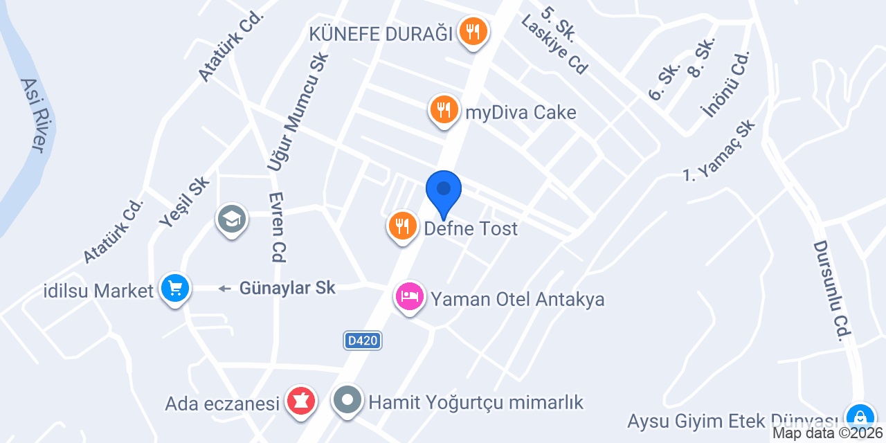 Black point Parfümeri Antakya konumu