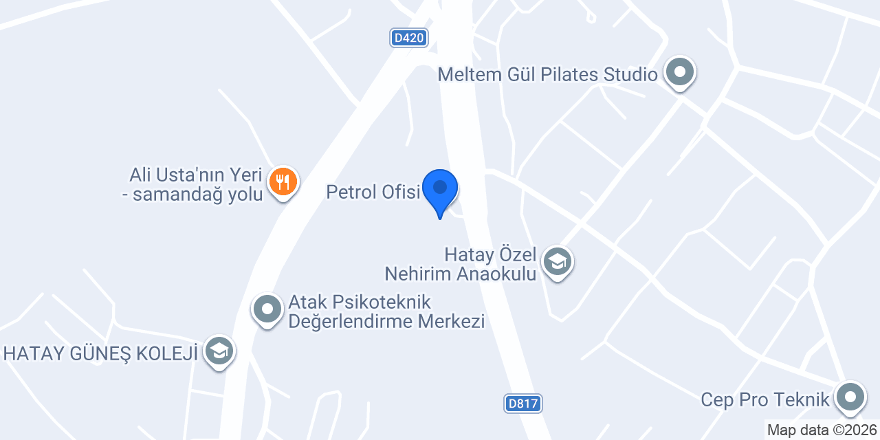 Defne Sürücü Kursu konumu
