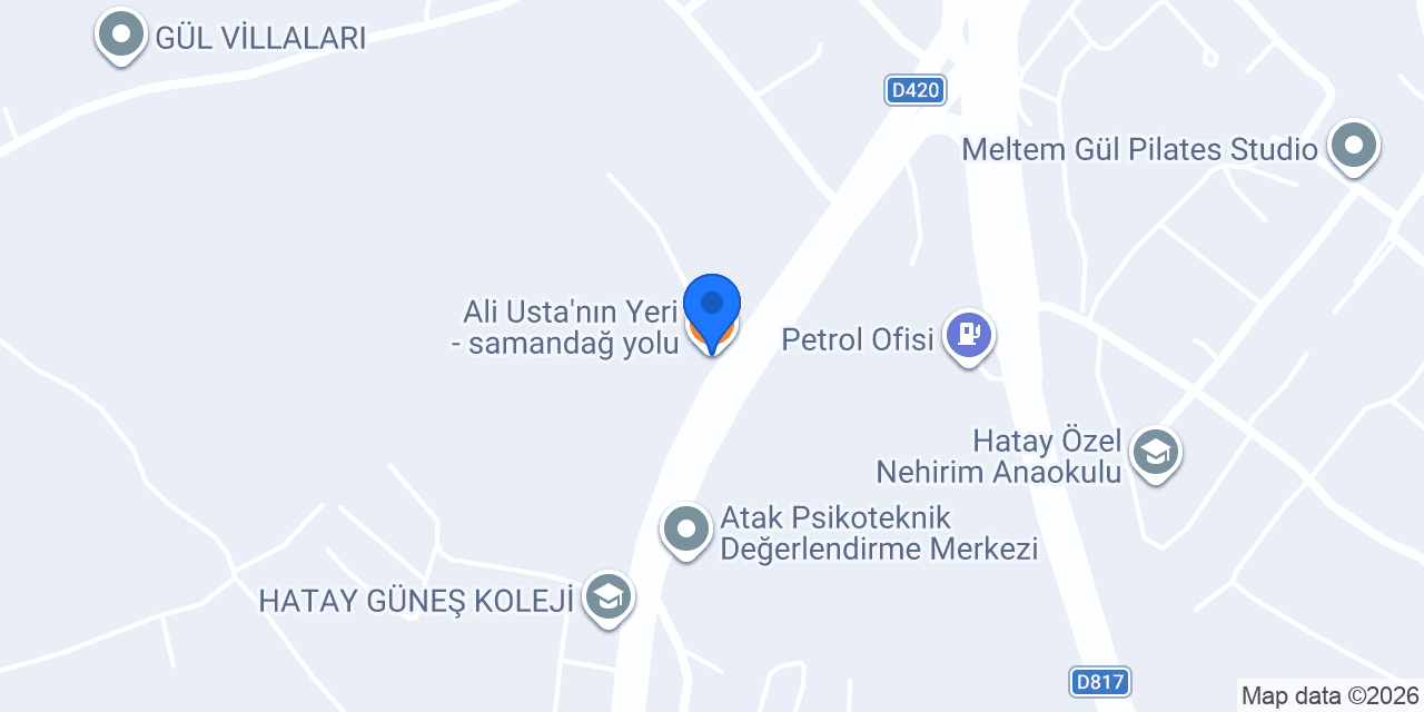 Ali Usta'nın Yeri - samandağ yolu konumu