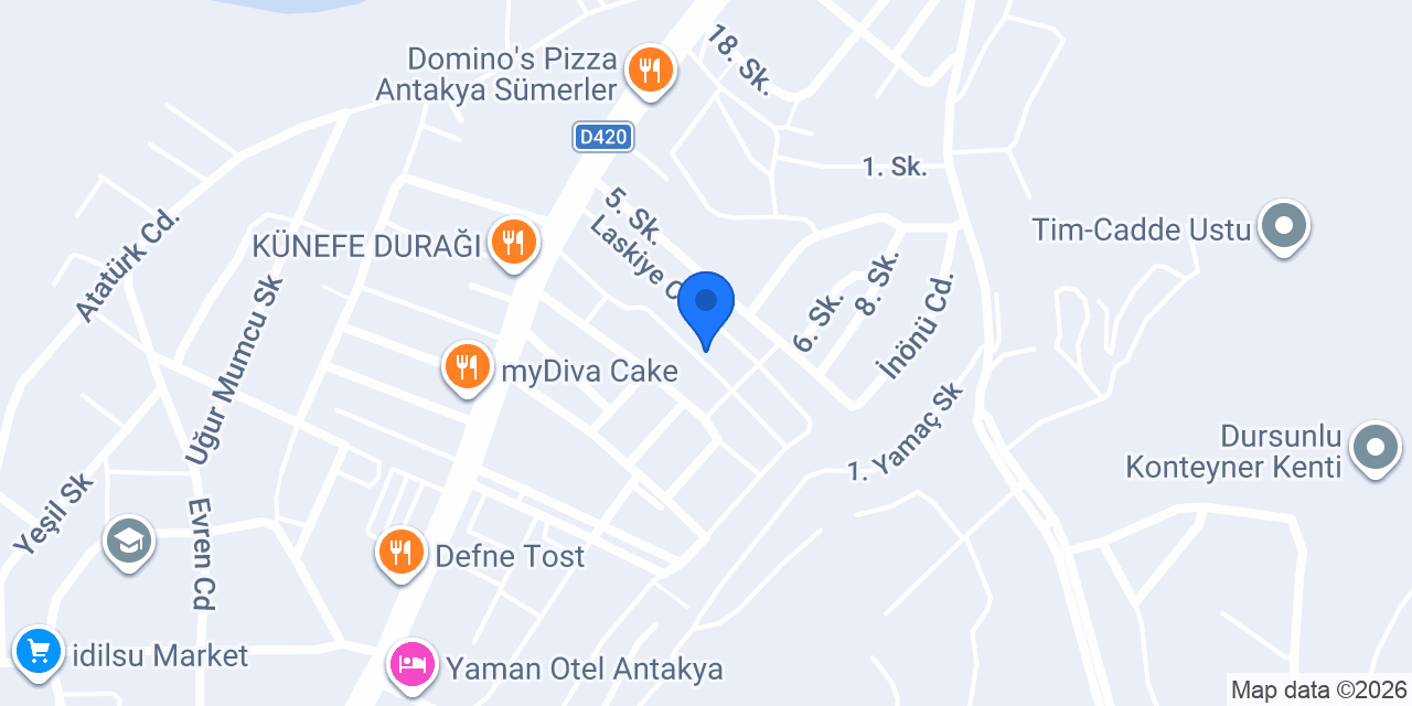 Güleroğlu Baklava LTD. ŞTİ. Dursunlu konumu