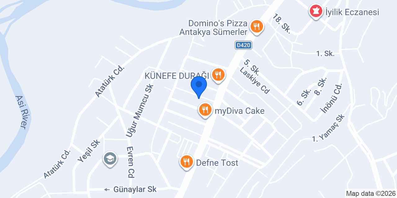 Antik Hatay Lezzetleri konumu