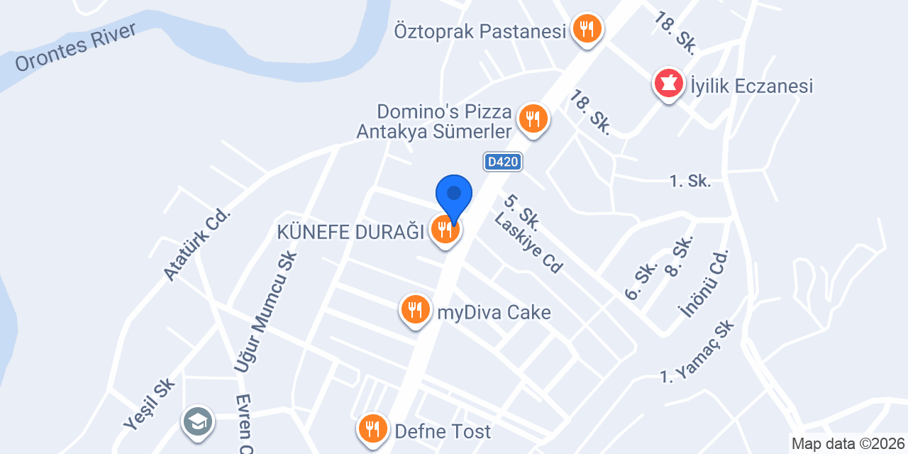 Asır Pastanesi 2.şube konumu