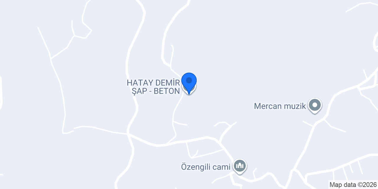 HATAY DEMİR ŞAP - BETON konumu