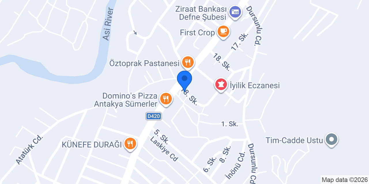 Hatay Taksi konumu