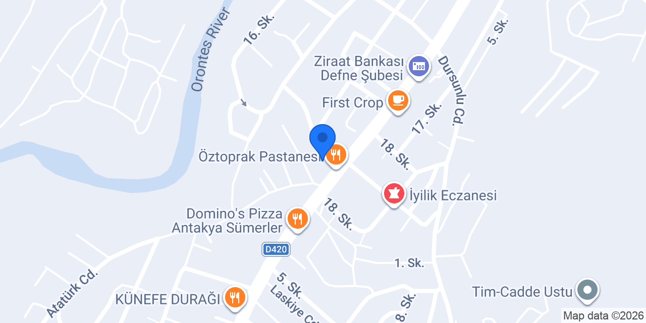 Can Sürücü Kursu Hatay Defne konumu