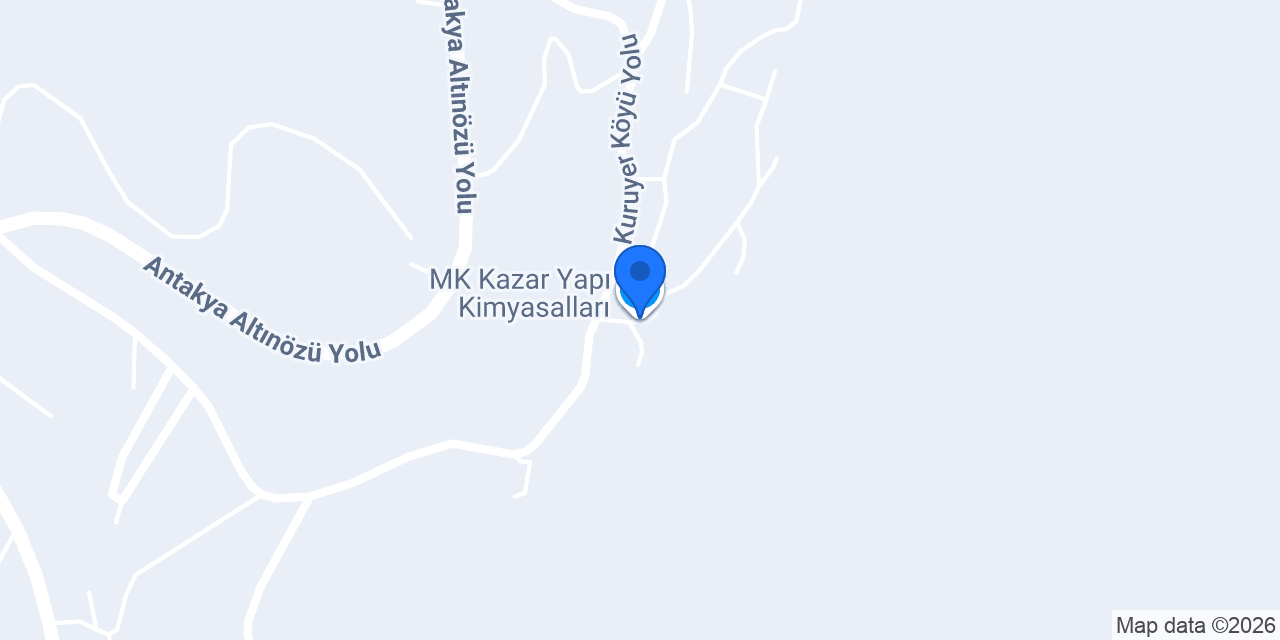MK Kazar Yapı Kimyasalları konumu