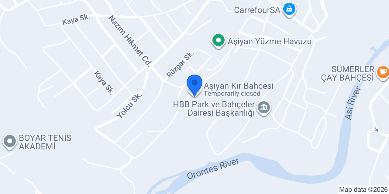 Aşiyan Kır Bahçesi konumu
